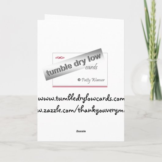 Cat-Sitting Dank u kaart (Achterkant)