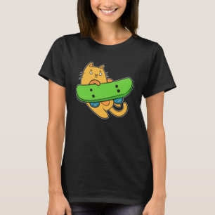 Cat Skateboarder Hobbyist T-shirt