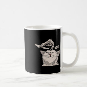Cat Skeleton Hand Boop Halloween Pet Vrouwen Meisj Koffiemok