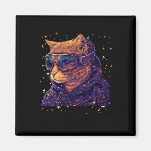 Cat Ski Snowboard Goggles Funny Skiing Snowboardin Magneet