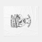 Cat Skull Halloween gemakkelijk afgeleid grappig b Fleece Deken (Voorkant (Horizontaal))