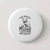 Cat Skull Halloween gemakkelijk afgeleid grappig b Ronde Button 5,7 Cm (Voorkant)