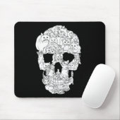 Cat Skull Kat Skeleton Halloween Gothic Punk Emo G Muismat (Met muis)