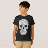 Cat Skull Kat Skeleton Halloween Gothic Punk Emo G T-shirt (Voorkant volledig)