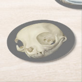 Cat Skull Ronde Kartonnen Onderzetter (Gebogen)