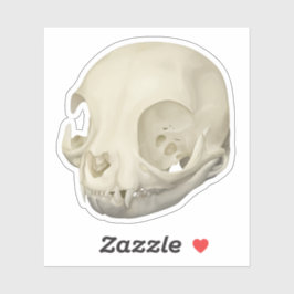 Cat Skull Sticker