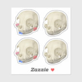 Cat Skull Sticker Set (Vel)