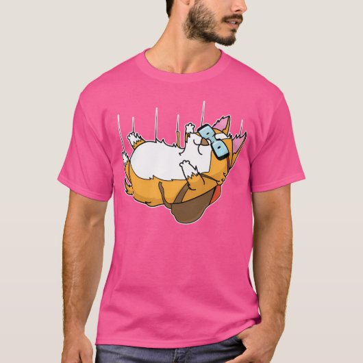 Cat Skydiving T-shirt (Voorkant)