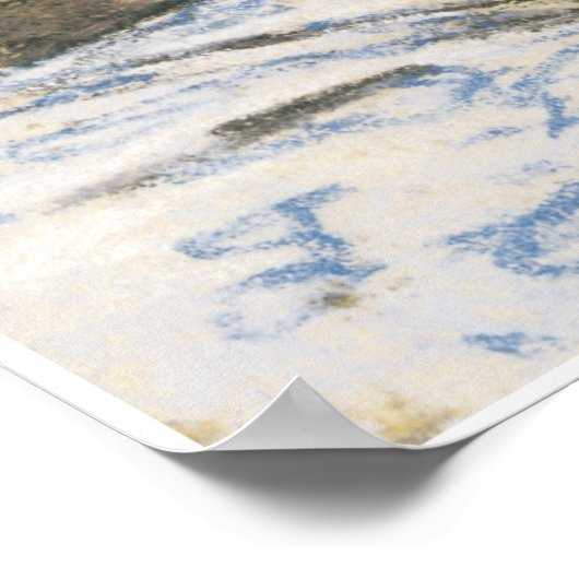 Cat Slaapend op een bed, c. 1865-70 Poster (Hoek)