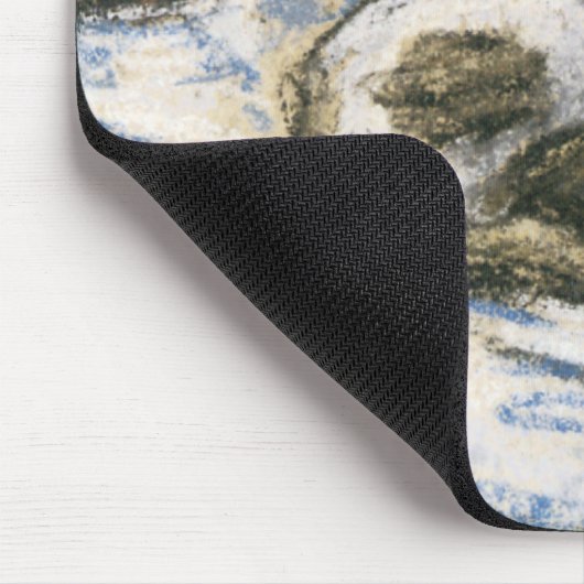 Cat Slaapend op een bed van Claude Monet Muismat (Hoek)