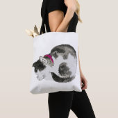 Cat slaapzak tote bag (Dichtbij)