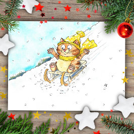 Cat Slaping Briefkaart