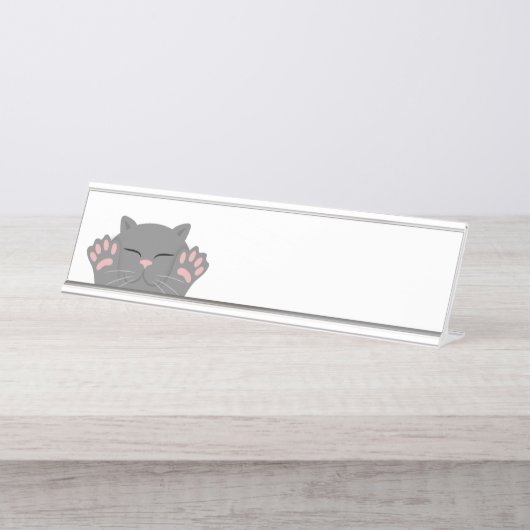 Cat Slaping Bureau Naambordje (Voorkant)