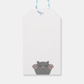Cat Slaping Cadeaulabel (Achterkant)