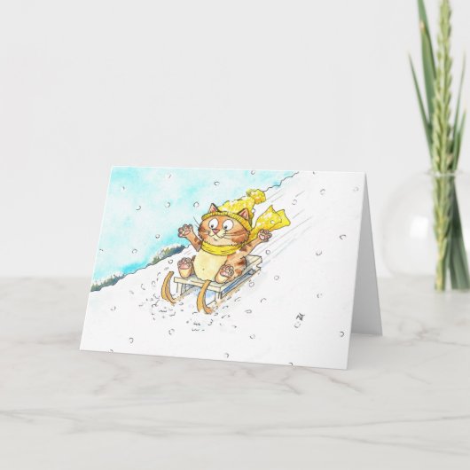 Cat Slaping Greep Kaart (Voorkant)