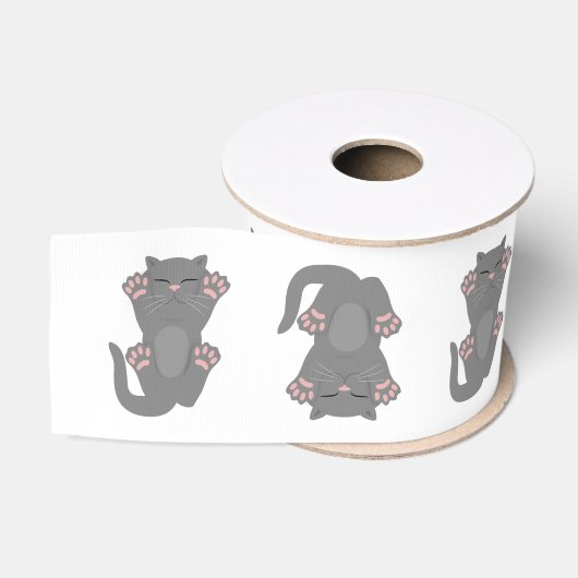 Cat Slaping Grosgrain Lint (Spoel)