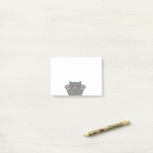 Cat Slaping Post-it® Notes (Op bureau)