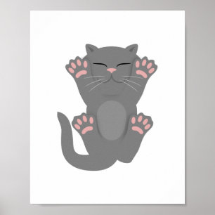 Cat Slaping Poster