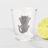 Cat Slaping Shot Glas (Voorkant)