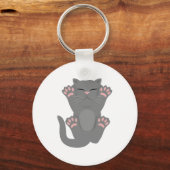 Cat Slaping Sleutelhanger (Voorkant)