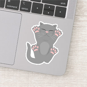 Cat Slaping Sticker