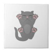 Cat Slaping Tegeltje (Voorkant)