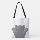 Cat Slaping Tote Bag (Achterkant)