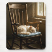 Cat Sleeping On a Rocking Chair Muismat (Voorkant)