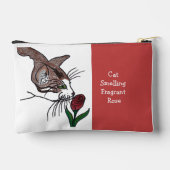 Cat Smelling Fragrant Rose Etui (Achterkant)