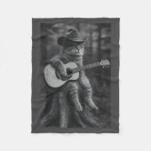 Cat Smoking Cigarette Racoon Ossum Funny Meme Cowb Fleece Deken (Voorkant)