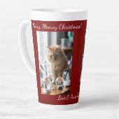 Cat Snow Globe, Image Names Text, Customize, Latte Mok (Linkerhoek)
