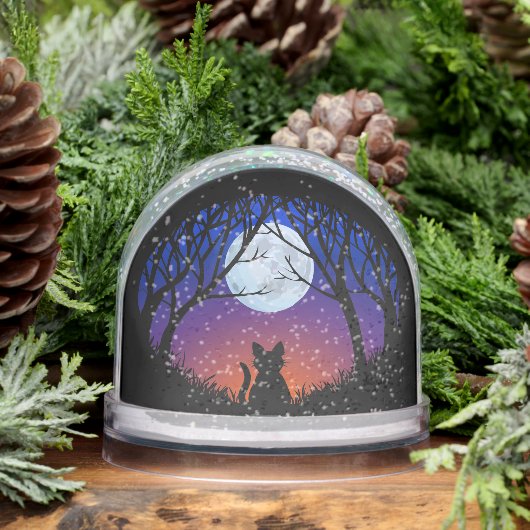 Cat Snow Globe Personalized Cat Lover Snow Globe Sneeuwbol (Winter)