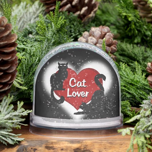Cat Snow Globe Personalized Cat Lover Snow Globe Sneeuwbol (Winter)