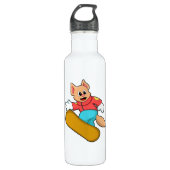 Cat Snowboard Sports Waterfles (Voorkant)