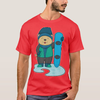 Cat Snowboarder Snowboard Winter Sport T-shirt