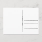 Cat Snowman Briefkaart - Winter Starry Sky (Achterkant)