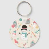 Cat Snowman Sleutelhangers (Voorkant)