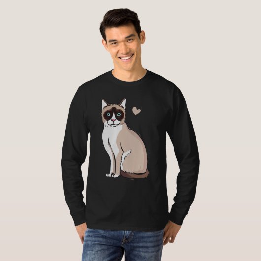 Cat Snowshoe Cat T-shirt (Voorkant volledig)