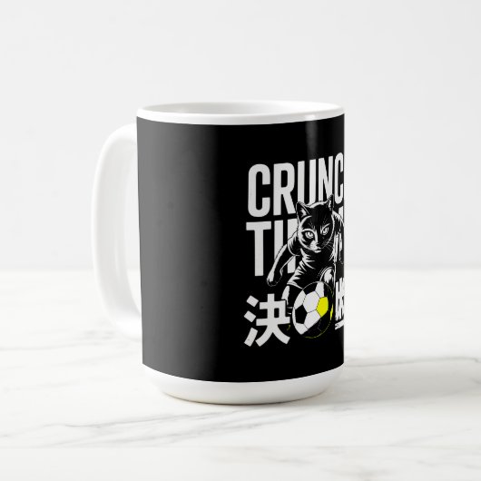 Cat Soccer - For Game Day Fans & Decisive Cat Love Koffiemok (Voorkant links)