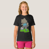 Cat Soccer player Soccer T-shirt (Voorkant volledig)