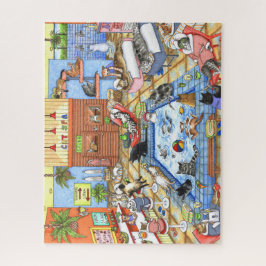 Cat Spa 635 funny Illustration Legpuzzel