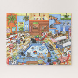 Cat Spa 635 funny Illustration Legpuzzel