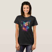 Cat Space Cat Galaxy Kitten Space Kitten Cat 1 T-shirt (Voorkant volledig)