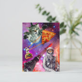 Cat Space Federation Briefkaart (Staand voorkant)