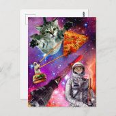 Cat Space Federation Briefkaart (Voorkant / Achterkant)