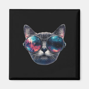 Cat Space Gles Sungles Universe Meme Grafisch Graf Magneet