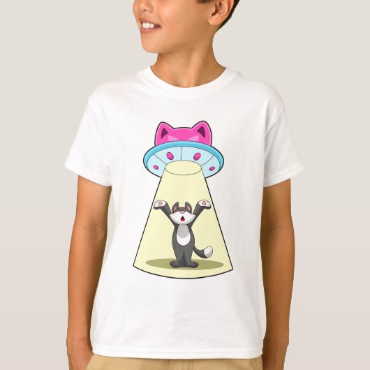 Cat Spaceship T-shirt (Voorkant)