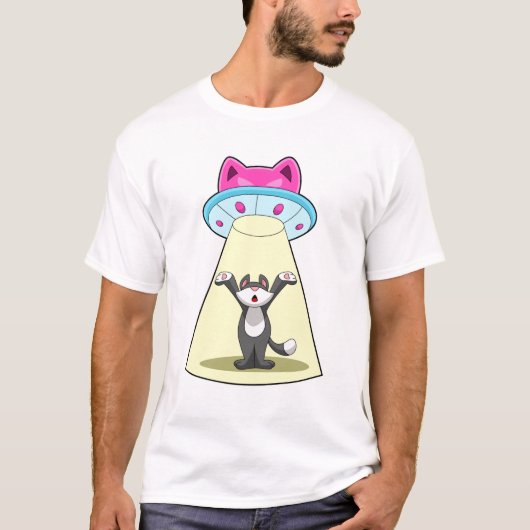 Cat Spaceship T-shirt (Voorkant)