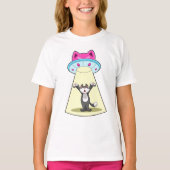 Cat Spaceship T-shirt (Voorkant)