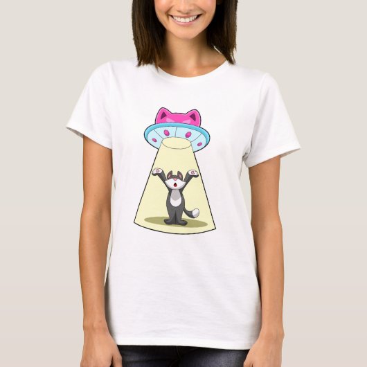 Cat Spaceship T-shirt (Voorkant)